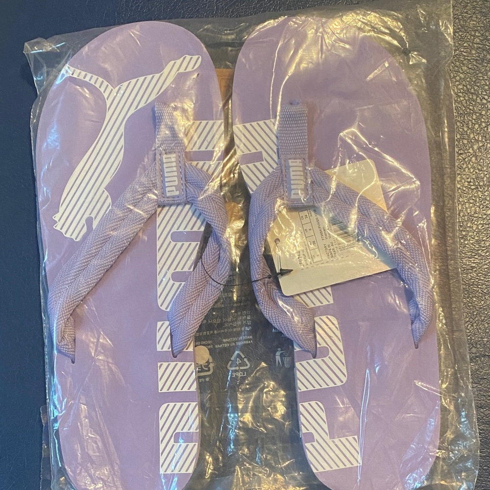 Puma Lavender Slide Sandals